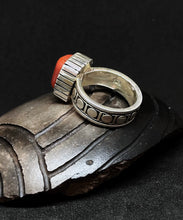 Load image into Gallery viewer, Coral Ring by JJ Otero (Navajo/Hopi)