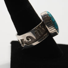 Load image into Gallery viewer, Sterling Silver w/ Morenci Turquoise by Dina Huntinghorse (Wichita)