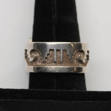 Load image into Gallery viewer, Sterling Silver w/ Morenci Turquoise by Dina Huntinghorse (Wichita)