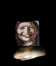 Load image into Gallery viewer, Beaded Portrait Cuffs by Shelby Rowe (Chickasaw)