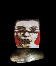 Load image into Gallery viewer, Beaded Portrait Cuffs by Shelby Rowe (Chickasaw)