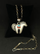 Load image into Gallery viewer, Horse Pendant Necklace by Dina Huntinghorse (Wichita)