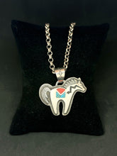 Load image into Gallery viewer, Horse Pendant Necklace by Dina Huntinghorse (Wichita)