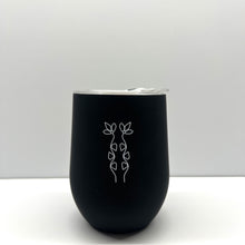 Load image into Gallery viewer, Wine Tumbler - Woodland Floral art by Dr. Jessica Harjo