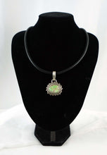 Load image into Gallery viewer, Grasshopper Turquoise Corded Necklace by JJ Otero (Navajo/Hopi)