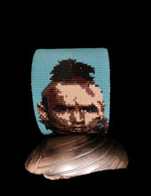 Load image into Gallery viewer, Beaded Portrait Cuffs by Shelby Rowe (Chickasaw)