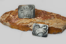Load image into Gallery viewer, Sombra Girl Belt Buckle by Melanie Yazzie (Diné)
