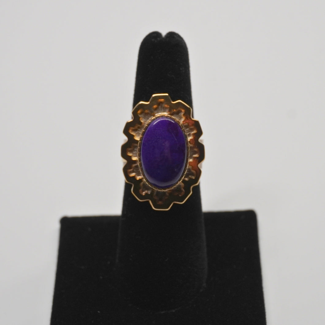 Ring - Sterling Silver/14K Gold with Sugelite by Dina Huntinghorse