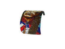 Load image into Gallery viewer, Beaded Portrait Cuffs by Marcus Amerman (Choctaw)
