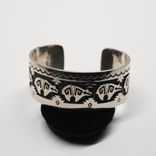 Load image into Gallery viewer, Cuff - Sterling Silver Bear by Dina Huntinghorse (Wichita)
