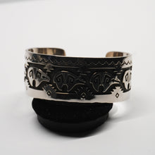 Load image into Gallery viewer, Cuff - Sterling Silver Bear by Dina Huntinghorse (Wichita)
