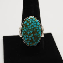 Load image into Gallery viewer, Ring - Sterling Silver w/ Kingman Turquoise by Dina Huntinghorse (Wichita)
