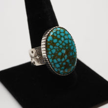 Load image into Gallery viewer, Ring - Sterling Silver w/ Kingman Turquoise by Dina Huntinghorse (Wichita)
