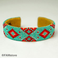 Load image into Gallery viewer, SM. Beaded Bracelet by Yonavea Hawkins (Caddo/Delaware Nations/Kickapoo Tribe of Oklahoma)
