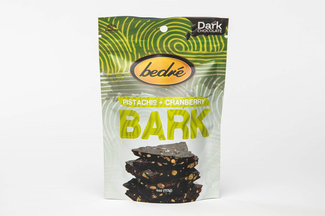 Dark Chocolate Pistachio & Cranberry Bark by Bedré