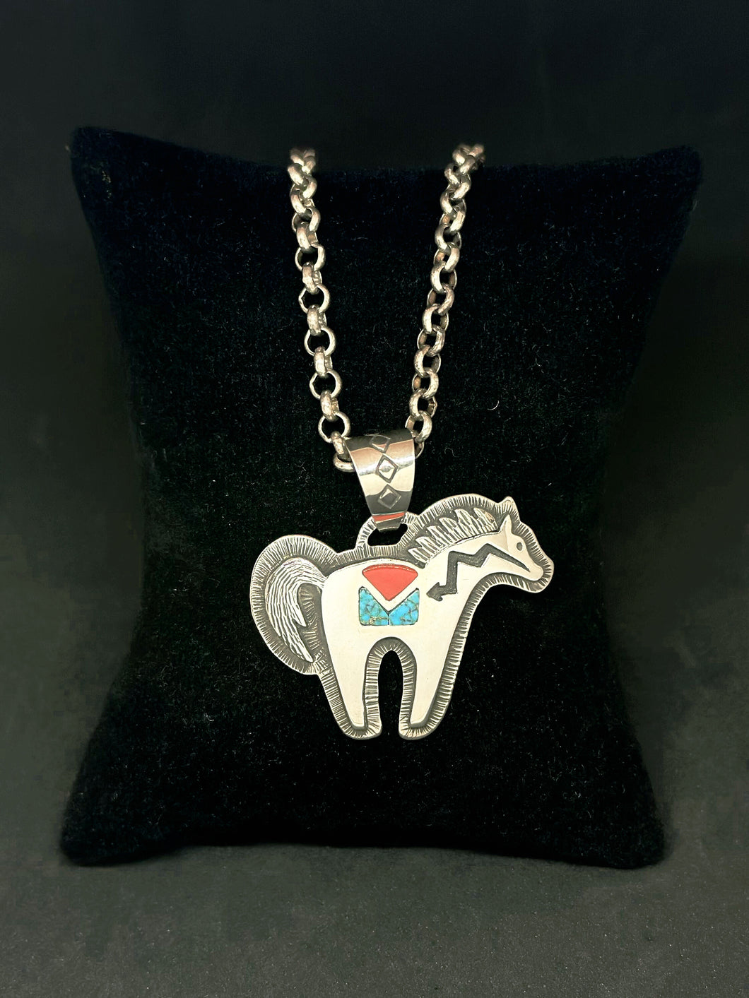 Horse Pendant by Dina Huntinghorse (Wichita)