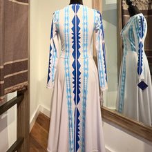 Load image into Gallery viewer, Winter Ribbonwork Dress by Nyi K&#39;omi-Kennetha Greenwood (Otoe-Missouria)
