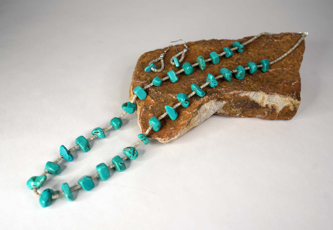 Turquoise Set by Patricia Martinez-Jim (Navajo)