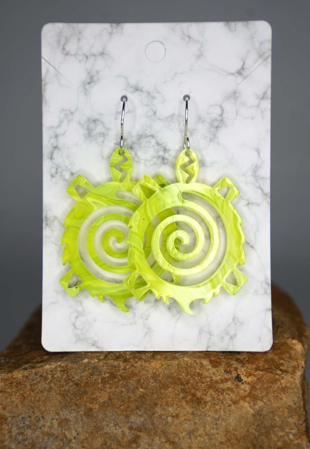 Acrylic Earrings by Rykelle Kemp (Mvskoke/Euchee/Choctaw/Navajo)