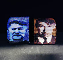 Load image into Gallery viewer, Beaded Portrait Cuffs by Shelby Rowe (Chickasaw)
