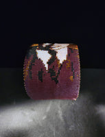 Beaded Portrait Cuffs by Shelby Rowe (Chickasaw)