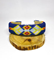 Load image into Gallery viewer, SM. Beaded Bracelet by Yonavea Hawkins (Caddo/Delaware Nations/Kickapoo Tribe of Oklahoma)
