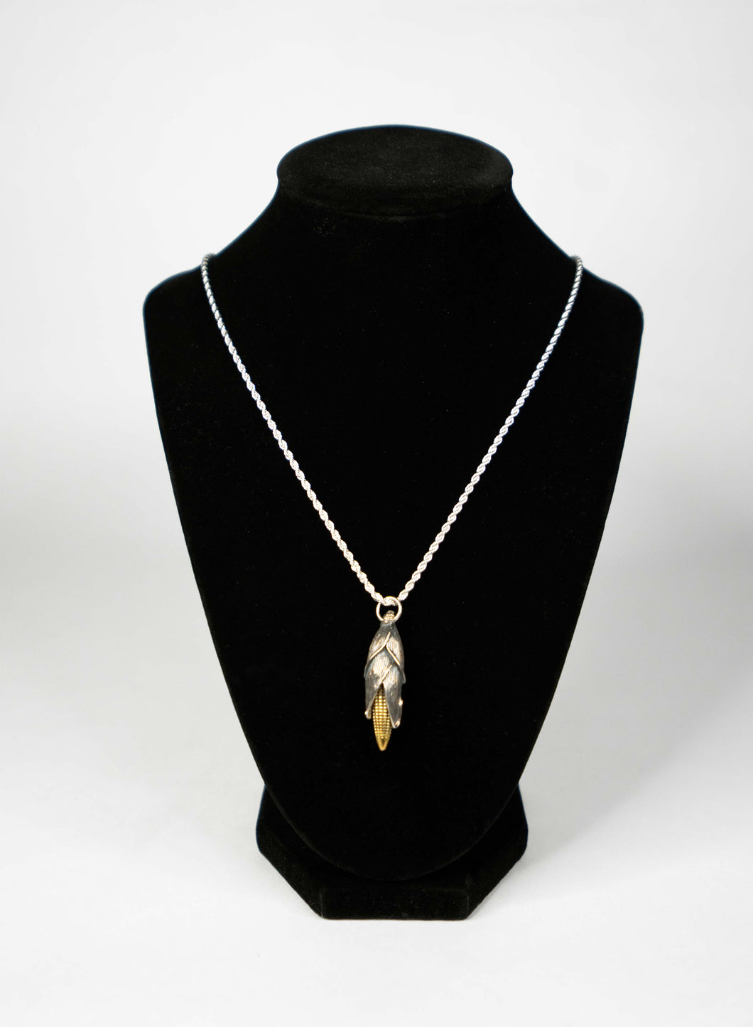Corn Pendant (Silver & Copper) by Steven 