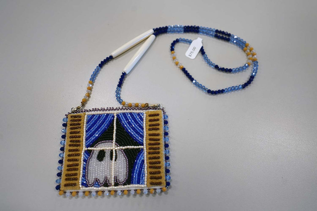 Ghost Pouch by BigBow Beads (Kiowa)