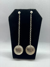 Load image into Gallery viewer, Earrings - Silver Dime Drop - Kenneth Johnson (Muscogee/Seminole)
