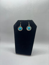 Load image into Gallery viewer, Earrings - Castle Dome Turquoise - Kenneth Johnson (Muscogee/Seminole)
