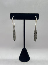 Load image into Gallery viewer, Earrings - Feather Hoop - Kenneth Johnson (Muscogee/Seminole)
