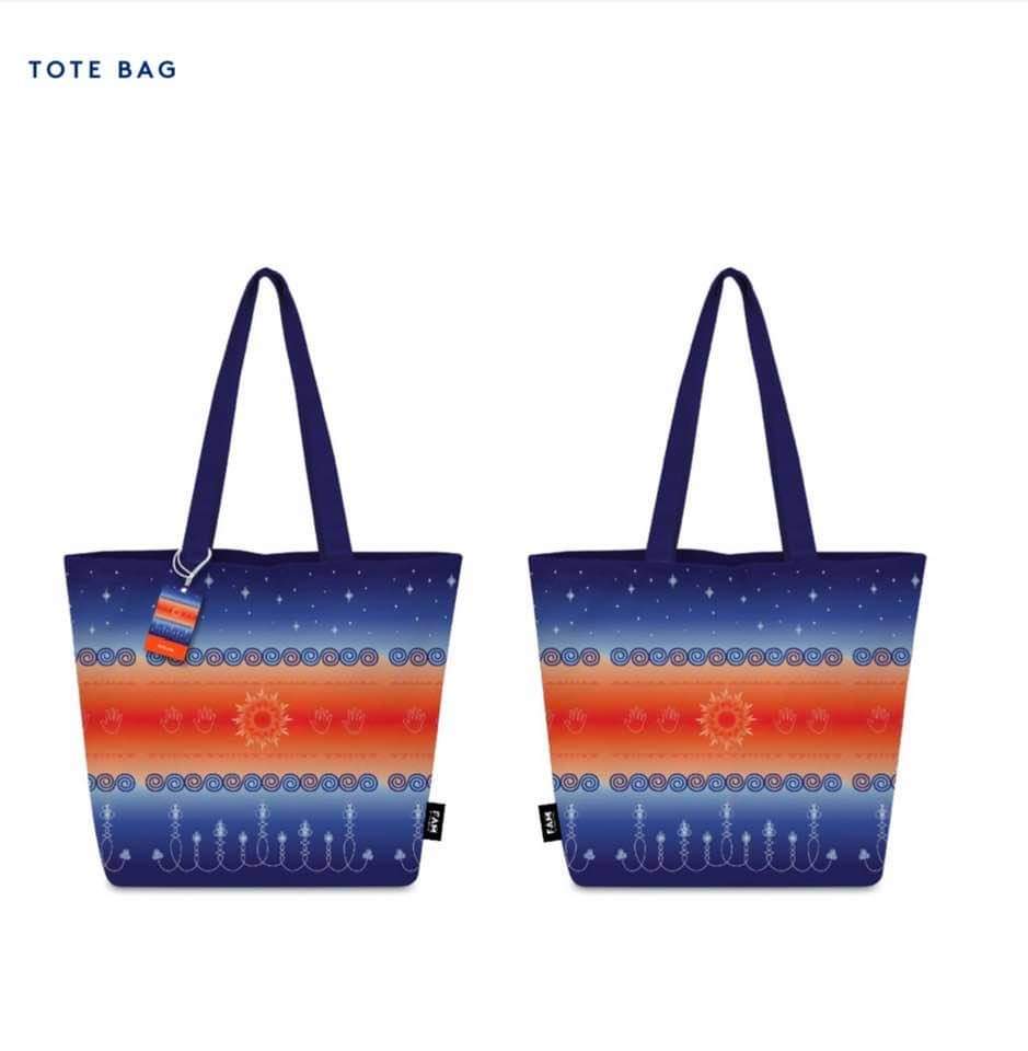 Tote Bag - Pagraahunye (First They Came) by Nyi K'omi-Kennetha Greenwood (Otoe-Missouria)